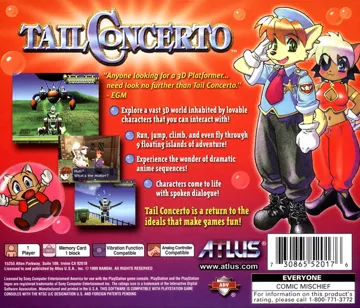 Tail Concerto (US) box cover back